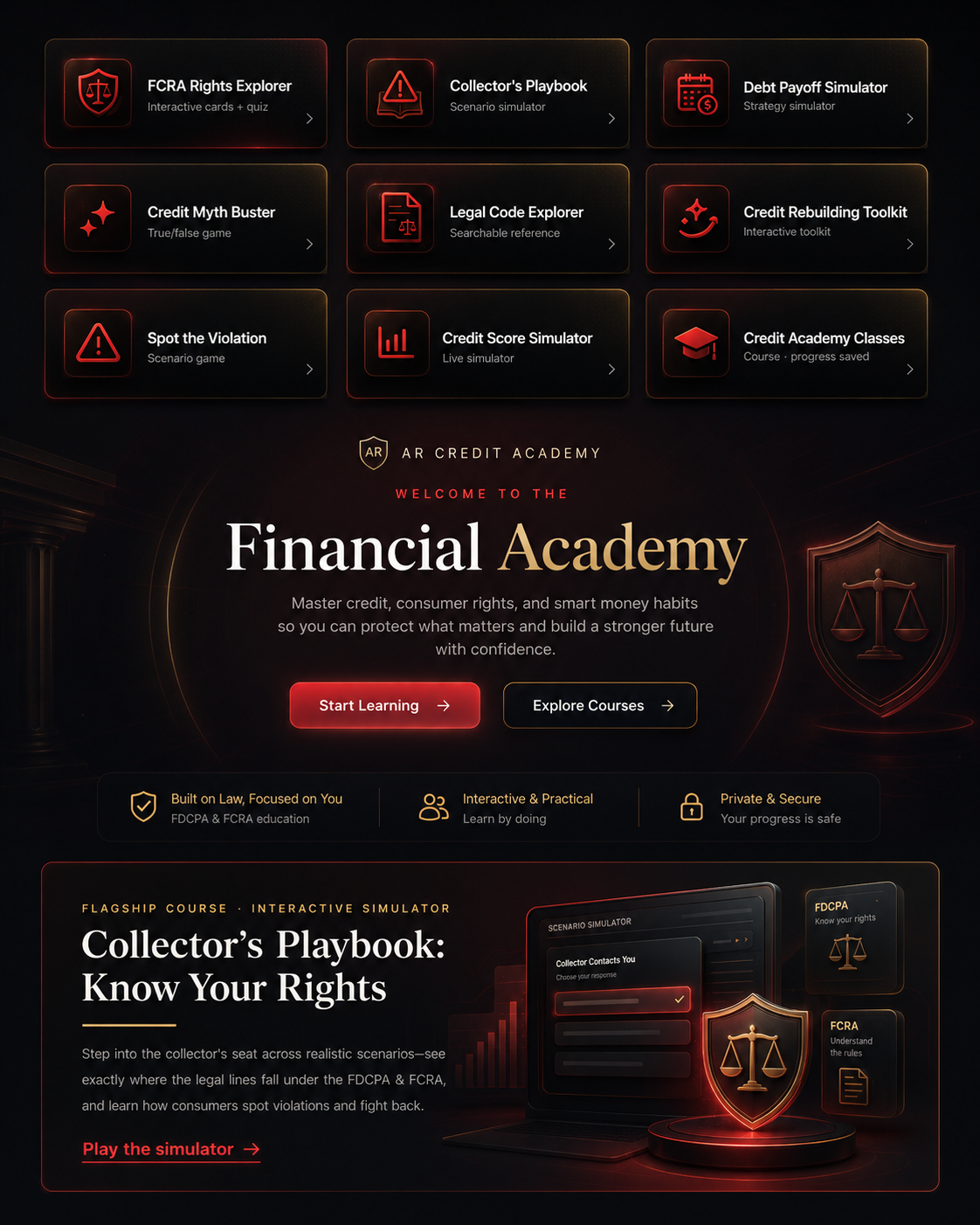 Credit Academy 3-Day Pass